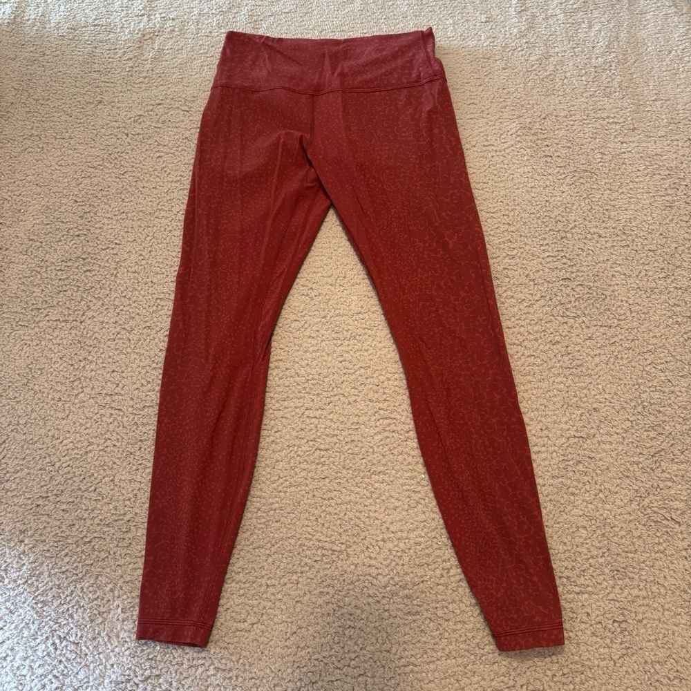 Lululemon Align Pant 28" *Engineer Print City Camo Chianti Multi Align Pant SZ10